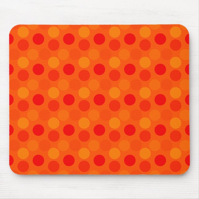 Seeing Dots Orange Mouse Pad (Front)