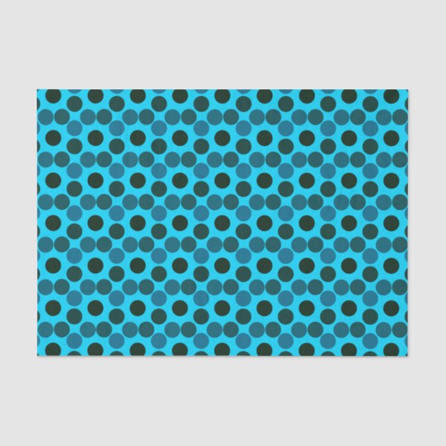 Seeing Dots-TEALS 2-TISSUE WRAPPING PAPER (Front)