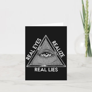 Seeing Eye Real Eyes Realise Lies Anti Conspiracy Card
