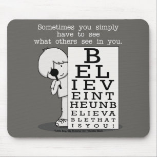 Seeing is Believing-Eye Chart Mouse Pad