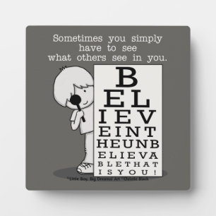 Seeing is Believing-Eye Chart Plaque