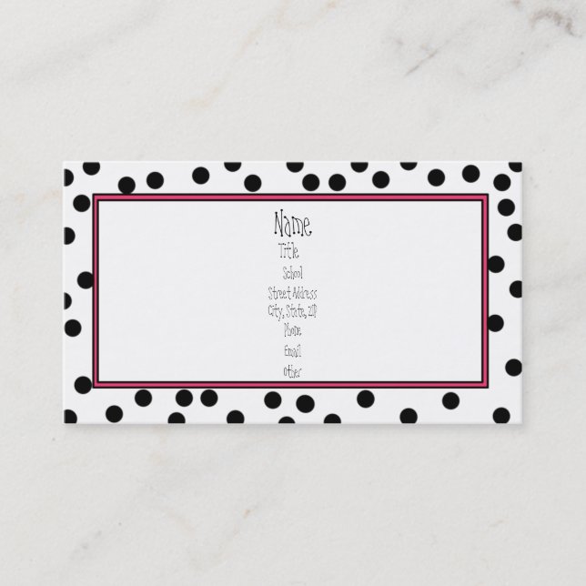 Seeing Spots Business Card (Front)