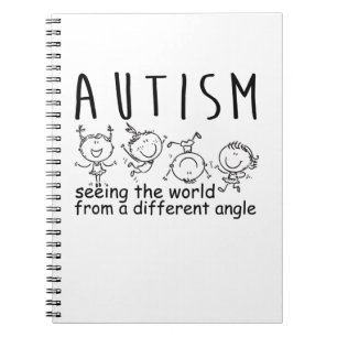 Seeing The World At A Different Angle Autism Notebook