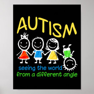Seeing The World At A Different Angle Autism  Poster