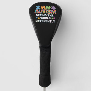 Seeing the World Differently Autism Awareness Golf Head Cover