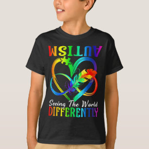 Seeing The World Differently Autism Awareness Infi T-Shirt