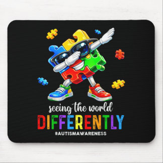 Seeing The World Differently Autism Awareness Mouse Pad