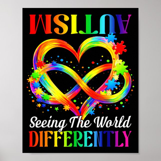 Seeing The World Differently Autism Awareness Poster (Front)