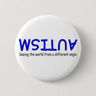 Seeing The World From A Different Angle (Blue 2) 6 Cm Round Badge