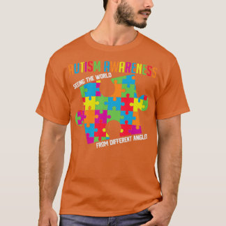 Seeing The World From Different Angles Autism Awar T-Shirt