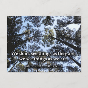 Seeing Things (Trees) Postcard