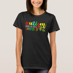 Seeing World Differently Student Autism Awareness T-Shirt