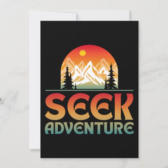 SEEK ADVENTURE INVITATION (Front)