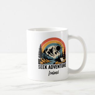 Seek Adventure Outdoor Iceland Vacation Coffee Mug