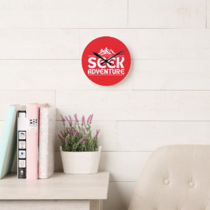 SEEK ADVENTURE ROUND CLOCK