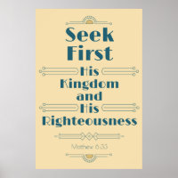Seek First His Kingdom and His Righteousness