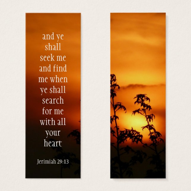 Seek GOD and find HIM Jerimiah 29:13 (Front & Back)