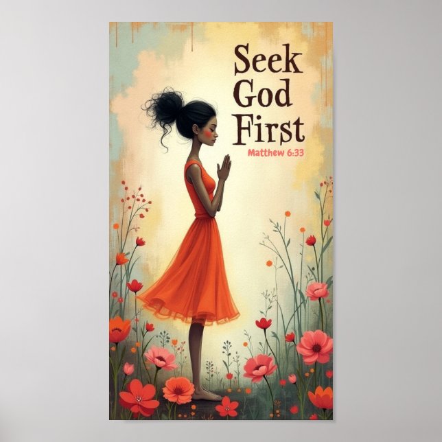 Seek God First Poster (Front)