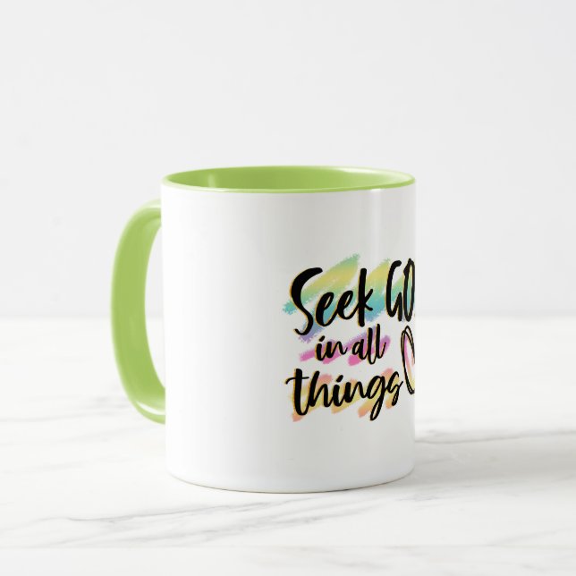 Seek God in All Things Combo Mug (Front Left)