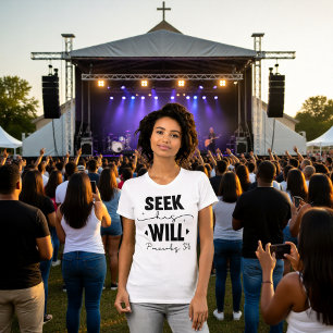 Seek His Will Proverbs 3:6 Devotion Tee