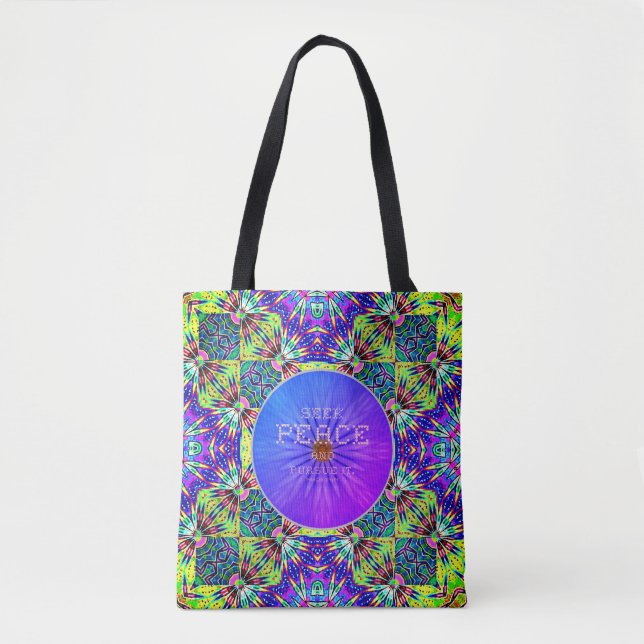 Seek Peace Summer Tote Bag  (Front)