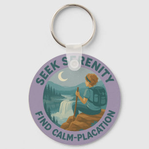 Seek Serenity – Find Calm-Placation Keychain