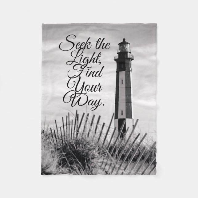 Seek The Light Fleece Blanket (Front)