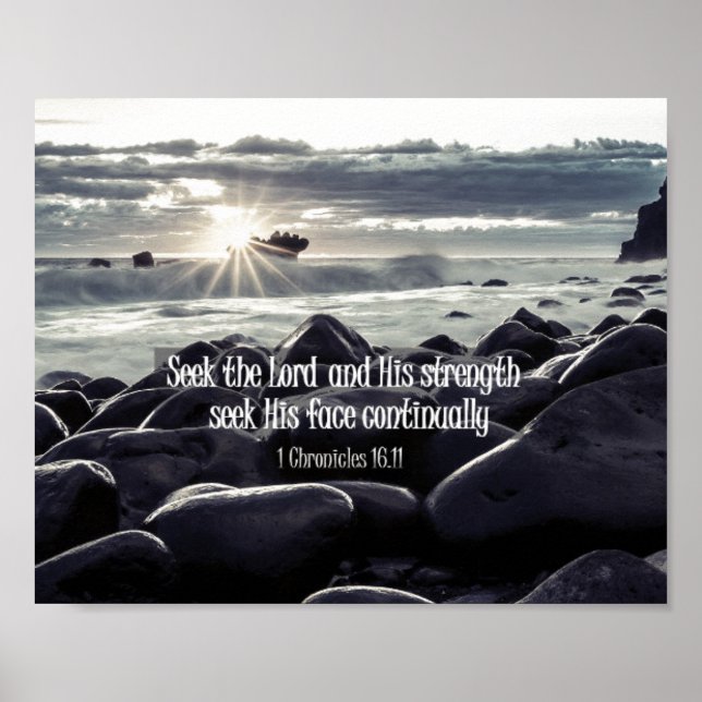 Seek the Lord Bible Verse Poster (Front)