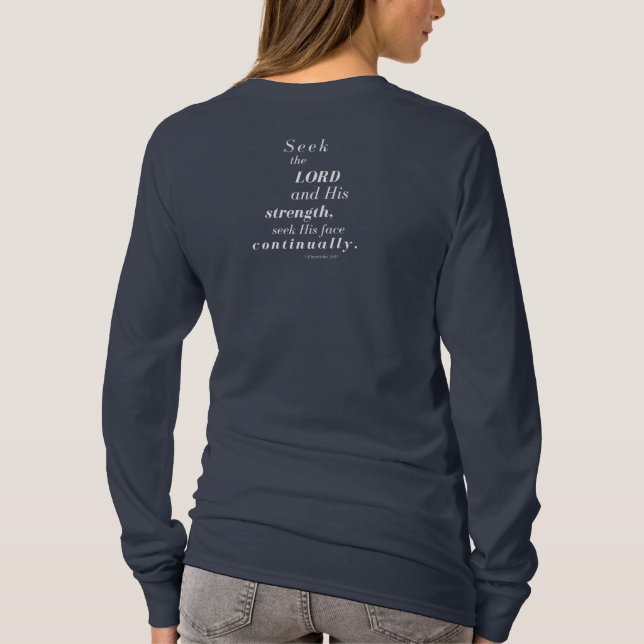 Seek the Lord Women's Long Sleeve Shirt (Back)