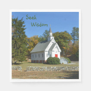 Seek Wisdom Country Church Napkin