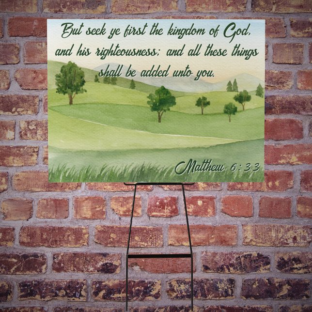 Seek Ye First the Kingdom Winter Tree Landscape Poster (Seek Ye First the Kingdom Winter Tree Landscape Poster
(larger option))