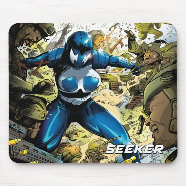 Seeker under attack mouse pad (Front)