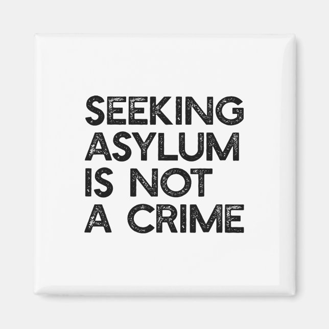 Seeking Asylum Is Not A Crime Pro Immigrant Meme R Magnet (Front)