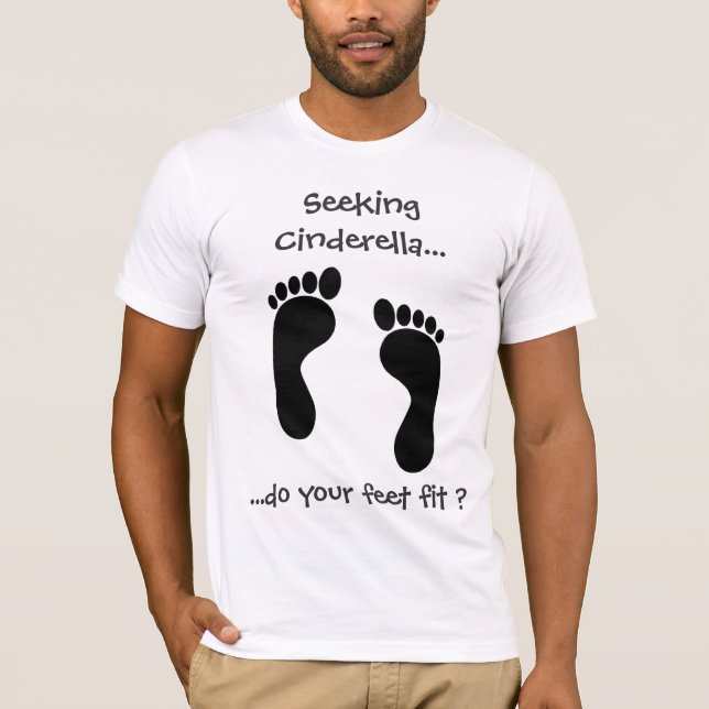 Seeking Cinderella gents fitted t-shirt (Front)