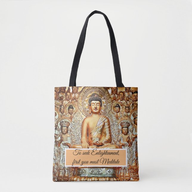 Seeking enlightenment tote bag (Front)