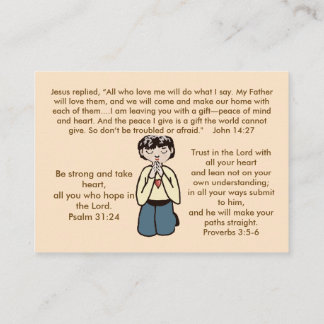 Seeking Jesus Calling Card