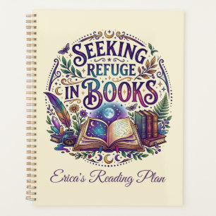 Seeking Refuge in Books Whimsical Celestial Planner