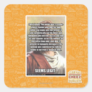 Seems Legit Square Sticker