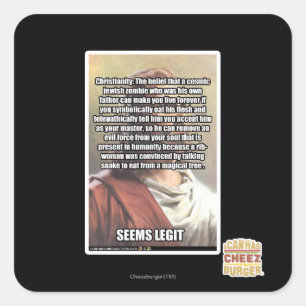 Seems Legit Square Sticker