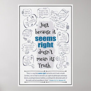 "Seems Right" Poster Print ("24 x 36", Semi Gloss)