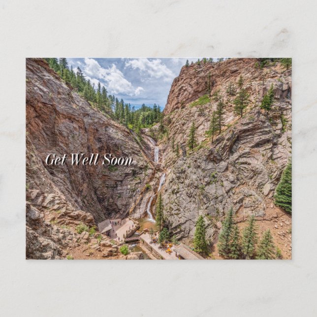 Seen Falls Colorado Get Well Postcard (Front)
