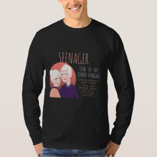 Seenager Citizen Funny Meme Senior Citizen Retired T-Shirt