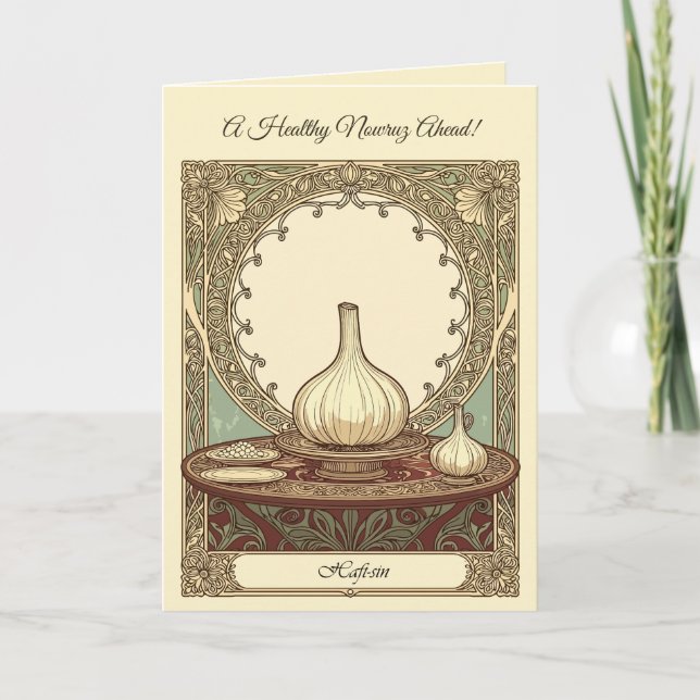 Seer Tradition The Protective Garlic of Haft Seen Card (Front)
