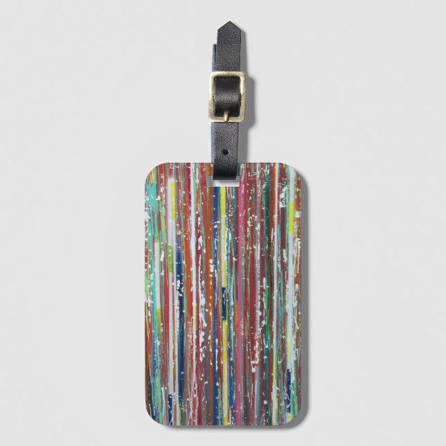 Seersucker Luggage Tag (Front Vertical)