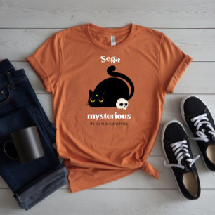Sega Mysterious Black Cat & Skull T-Shirt