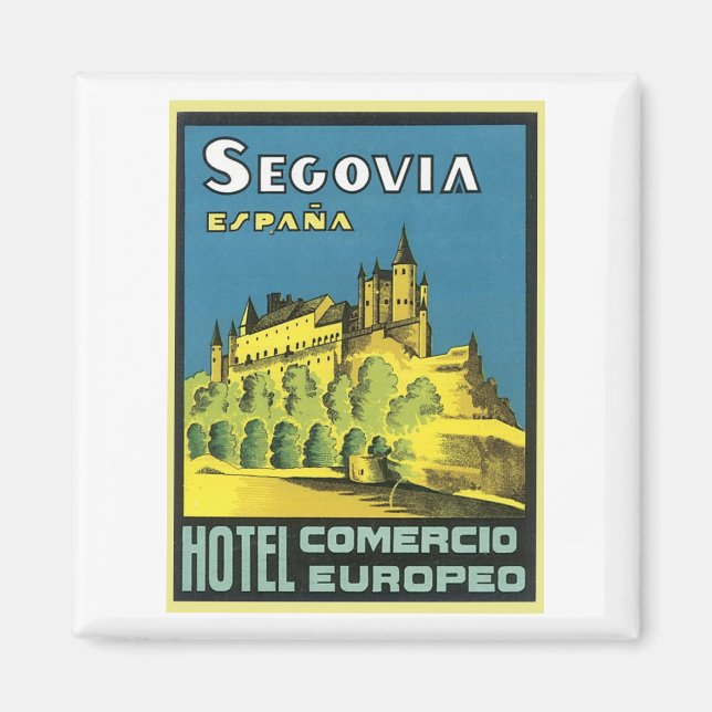 Segovia Espana Hotel Comercio Europeo Magnet (Front)
