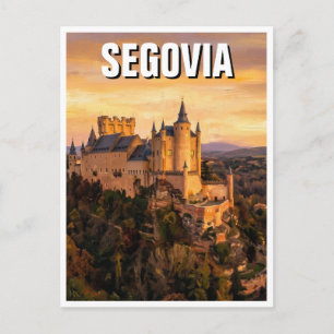 Segovia Fortress Spain Travel Postcard