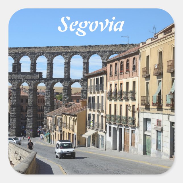 Segovia, Spain Square Sticker (Front)