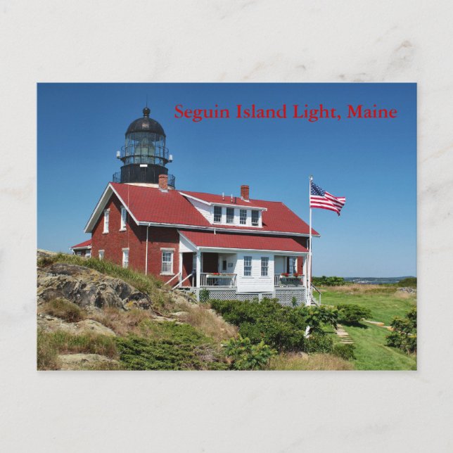 Seguin Island Light, Maine Postcard (Front)