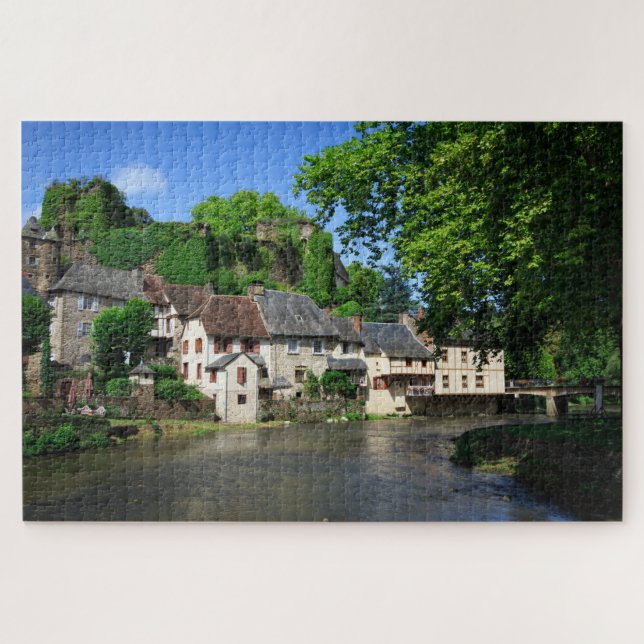 Segur-le-Chateau traditional village in France Jigsaw Puzzle (Horizontal)